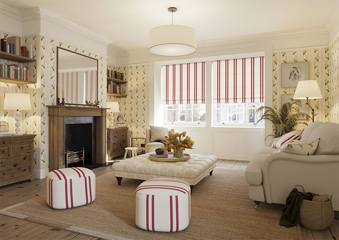 Winnies Stripe, Pillbox - Roman Blind - Image 6